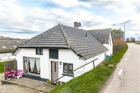 Verspreide huizen in de polder Aalst